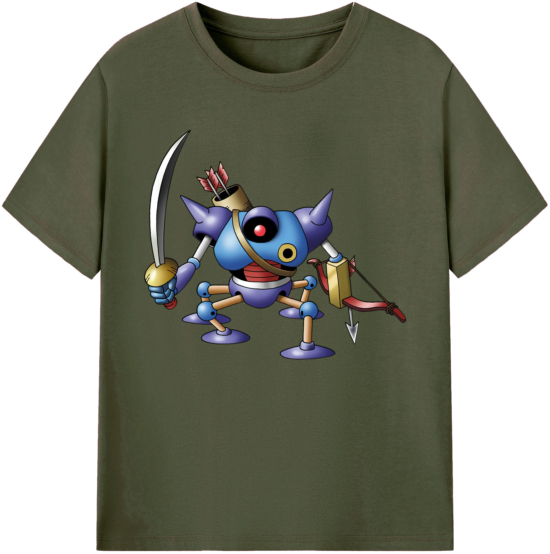 （画像用） ドラゴンクエスト Doragon Kuesuto Dragon Quest 綿100％ メンズ半袖Tシャツ｜肌触りやわらか＆通気性